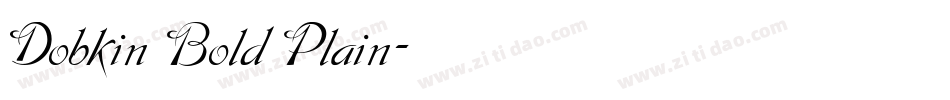 Dobkin Bold Plain字体转换